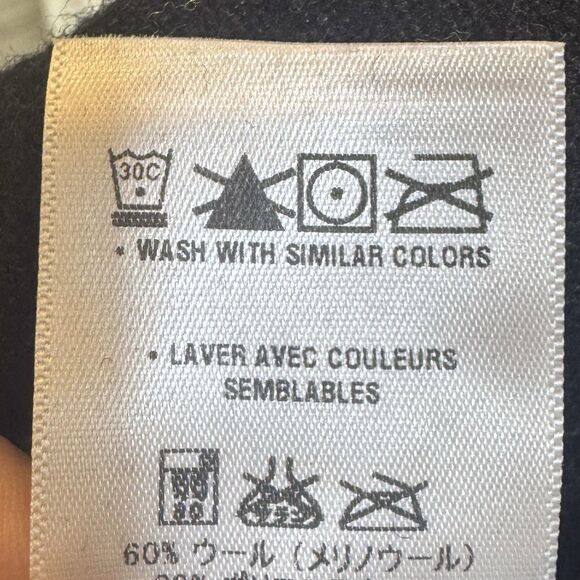 Patagonia Vegabunda Reversible Coat Jacket M Black Gray Merino Wool Blend Hooded - Picture 12 of 12